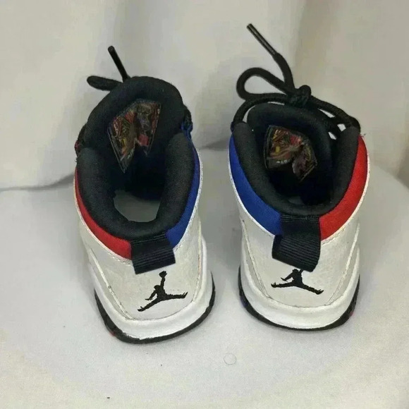 Nike Air Jordan 10 X MID Retro GS Olympians Size 6C Red White Blue Sneakers Shoe - Picture 6 of 14